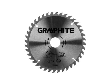 Tarcza do pilarki widiowa 180 x 30 mm, 40 zębów 55H604