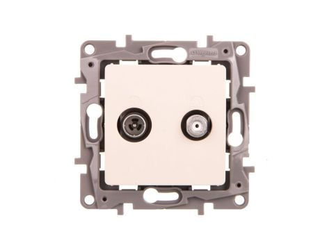 NILOE Gniazdo antenowe TV-SAT zakończeniowe 10 dB kremowe 764658