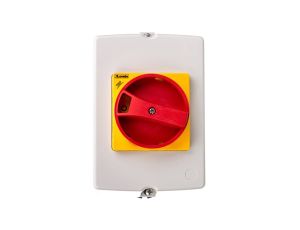 Obudowa do montażu powierzchniowego IP65 do SM1R szerokość 100mm w komplecie żółto/czerwone pokrętło SM1Z1715R