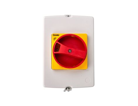 Obudowa do montażu powierzchniowego IP65 do SM1R szerokość 100mm w komplecie żółto/czerwone pokrętło SM1Z1715R