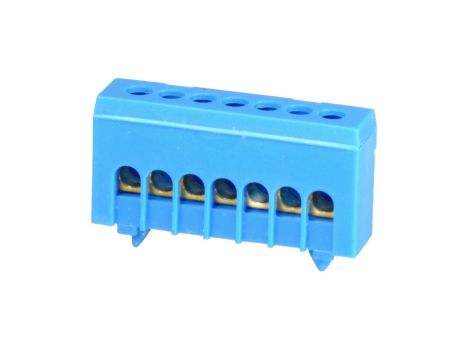 N7H kolor niebieski 7x16mm2 Listwa zaciskowa neutralna IP20 MAD1007N15