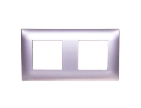 DANTE Ramka podwójna tworzywo ASA inox 454182