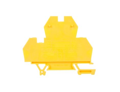 Złączka piętrowa 4-przewodowa 4mm2 żółta EURO 43550N