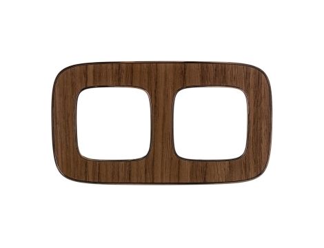 VALENA ALLURE Ramka podwójna orzechowy 754462