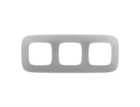 VALENA ALLURE Ramka potrójna aluminium 754393