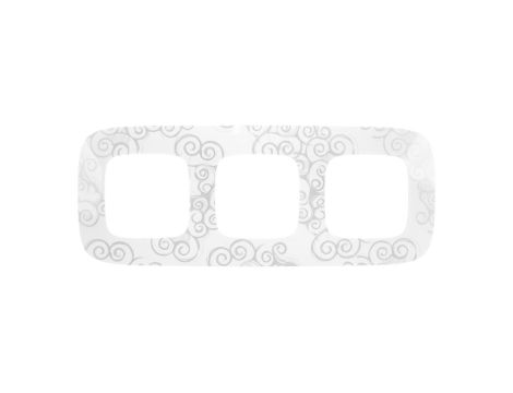 VALENA ALLURE Ramka potrójna arabeska chrom 754343