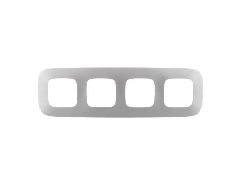 VALENA ALLURE Ramka poczwórna aluminium 754394