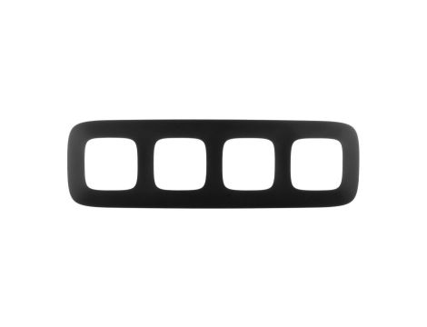 VALENA ALLURE Ramka poczwórna czarny mat 754404