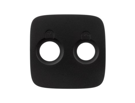 VALENA ALLURE Plakietka gniazda antenoweego tv-sat końcowego lub przelotowego lub zakończeniowego czarny 754828