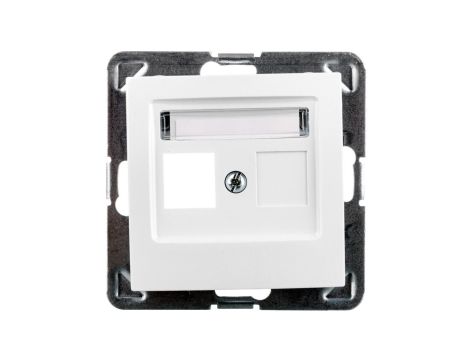 IMPRESJA Obudowa gniazda teleinformatycznego pojedynczego biała GPK-1Y/p/00