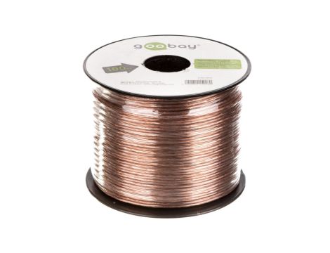 Przewód głośnikowy CCA 2x0,75 transparentny 15018 /100m/