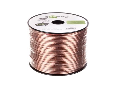 Przewód głośnikowy CCA 2x2,5 transparentny 15020 /100m/