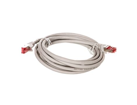 Kabel krosowy patchcord S/FTP (PiMF) kat.6 LSZH szary 3m 50888