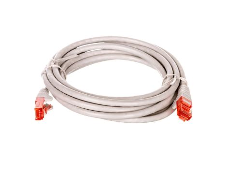 Kabel krosowy patchcord U/UTP kat.6 CCA szary 2m 68454