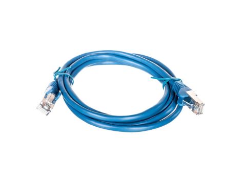 Kabel krosowy patchcord F/UTP kat.5e CCA niebieski 1,5m 95532