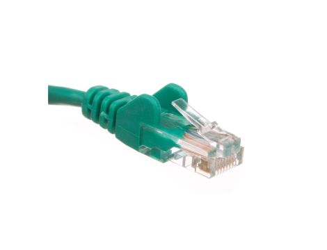Kabel krosowy patchcord U/UTP kat.5e CCA zielony 2m 68358