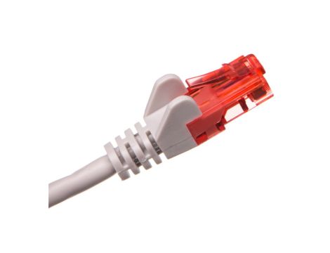 Kabel krosowy patchcord U/UTP kat.6 CCA szary 0,5m 68434