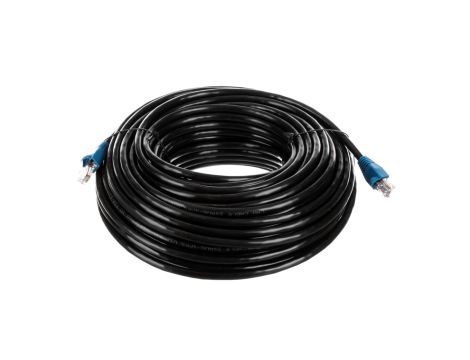 Kabel krosowy outdoor patchcord U/UTP kat.6 CCA czarny 30m 94393