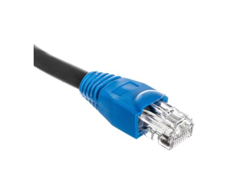 Kabel krosowy outdoor patchcord U/UTP kat.6 CCA czarny 50m 94395