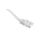 Kabel krosowy płaski patchcord U/UTP kat.5e biały 3m 93360