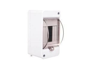 Rozdzielnica modułowa 1x3 natynkowa IP20 z klapką dymną i zaciskami S-3+SZYBKA+N+PE 8005813 ENE-00351