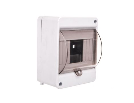 Rozdzielnica modułowa 1x5 natynkowa IP20 z klapką dymną i zaciskami S-5+SZYBKA+N+PE 8005833 ENE-00350