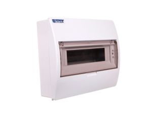 Rozdzielnica modułowa 1x12 natynkowa IP40 z klapką dymną S-12+SZYBKA+N+PE 800600 ENE-00353