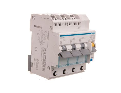 Wyłącznik różnicowo-nadprądowy RCBO 3x1P+N B10A 0,03A Typ A 6kA RCBO ADZ310D