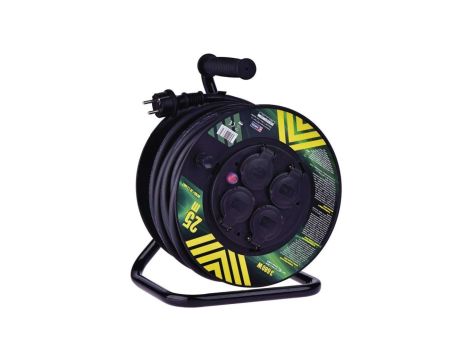 Przedłużacz bębnowy 4-gniazda z/u 25m H05RR-F 3G2,5 IP44 P084253