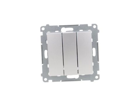 Simon 54 Łącznik potrójny, szybkozłącza, srebrny mat DW31.01/43