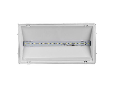Oprawa awaryjna EXIT L IP65 ECO LED AT 3W 1h jednozadaniowa biała (brak piktogramu w zestawie) ETL/3W/E/1/SE/AT/WH