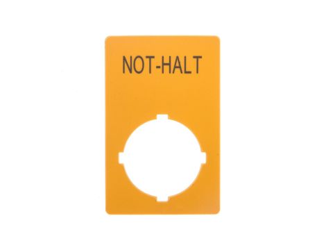 Tabliczka opisowa żółta prostokąt 50x33mm NOT-HALT M22-XZK1-D99 121089
