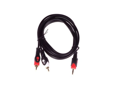 Przewód adapter Jack 3,5mm - 2x RCA 1,5m HQ LIBOX LB0022