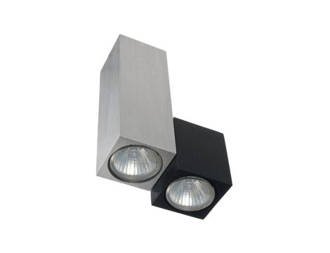 Oprawa lampa SALEM 2 x gu10 srebrono czarna drapana CreeLamp
