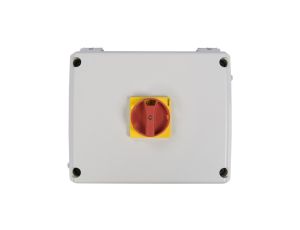 Obudowa do rozłączników GA125A...GA160A, pokrętło czerwono-żółte IP65 GAZ3