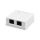 Gniazdo UTP kat.5e 2 x RJ45 kompletne NT CU.GN.00140