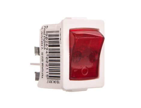 Łącznik kołyskowy z podświetleniem /zaciski śrubowe/ biały ŁKD-2N-1