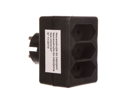 Rozgałęźnik wtyczkowy 3-gniazda b/u EURO R-3PC