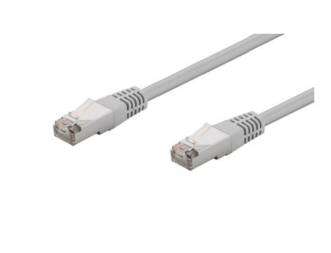 Kabel krosowy patchcord F/UTP kat.5e CCA szary 3m 73079