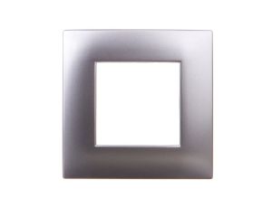 DANTE Ramka pojedyncza tworzywo lakierowane INOX 454181