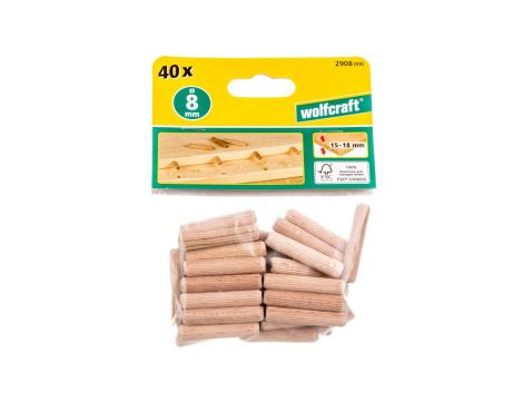 Kołek bukowy 8x40mm /40szt/ WF2908000