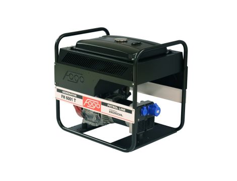 Agregat prądotwórczy 1-fazowy synchron 5,6kW 24,3A IP23 Honda GX390 duży zbiornik paliwa FH 6001 T