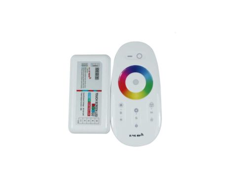 Kontroler led RGBW RF 10A 120W 12VDC dotykowy biały 2,4ghz Wireless
