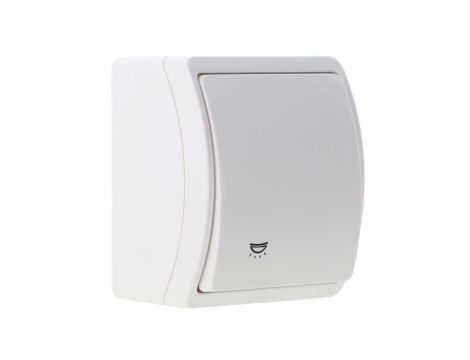 Koala Przycisk /światło/ n/t IP44 biały VW 156-01 61.351