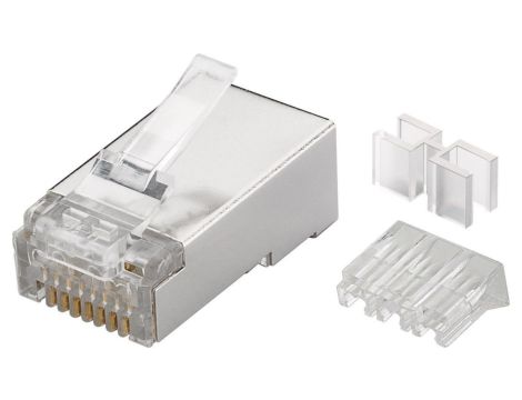 Wtyk teleinformatyczny RJ45 kat.6A STP /z przyrządem do nawlekania/ 72502 /10szt./