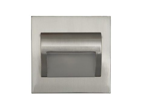 Oprawa Beryl satyna 1,5W 12V DC zimna 9 led smd 3014 kwadrat do puszki fi 60