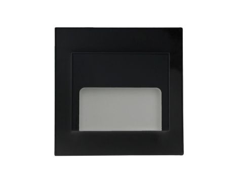 Oprawa Ontario czarna 1,5W 12VDC ciepła 9 led smd 3014 kwadrat do puszki fi 60