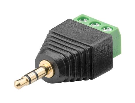 Wtyk jack 3,5mm (3-pinowy, stereo) - mocowanie śrubowe 76745 /10szt./