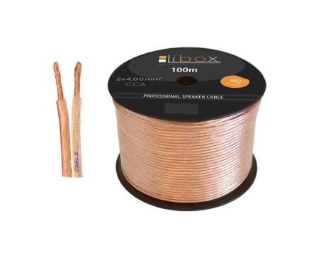 Przewód głośnikowy CCA 2x4 ECa LB0048 LIBOX /100m/