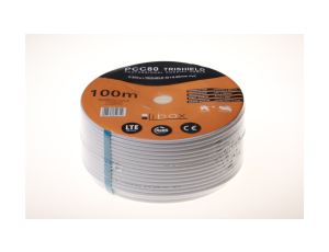Przewód koncentryczny SAT Trishield 0,8/4,8 NS50 PCC80 /100m/